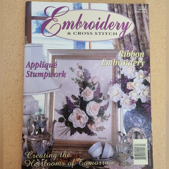 Lot of 4 Embroidery & Cross Stitch - RIBBON Embroidery, Smocking and more - Picture 6 of 10